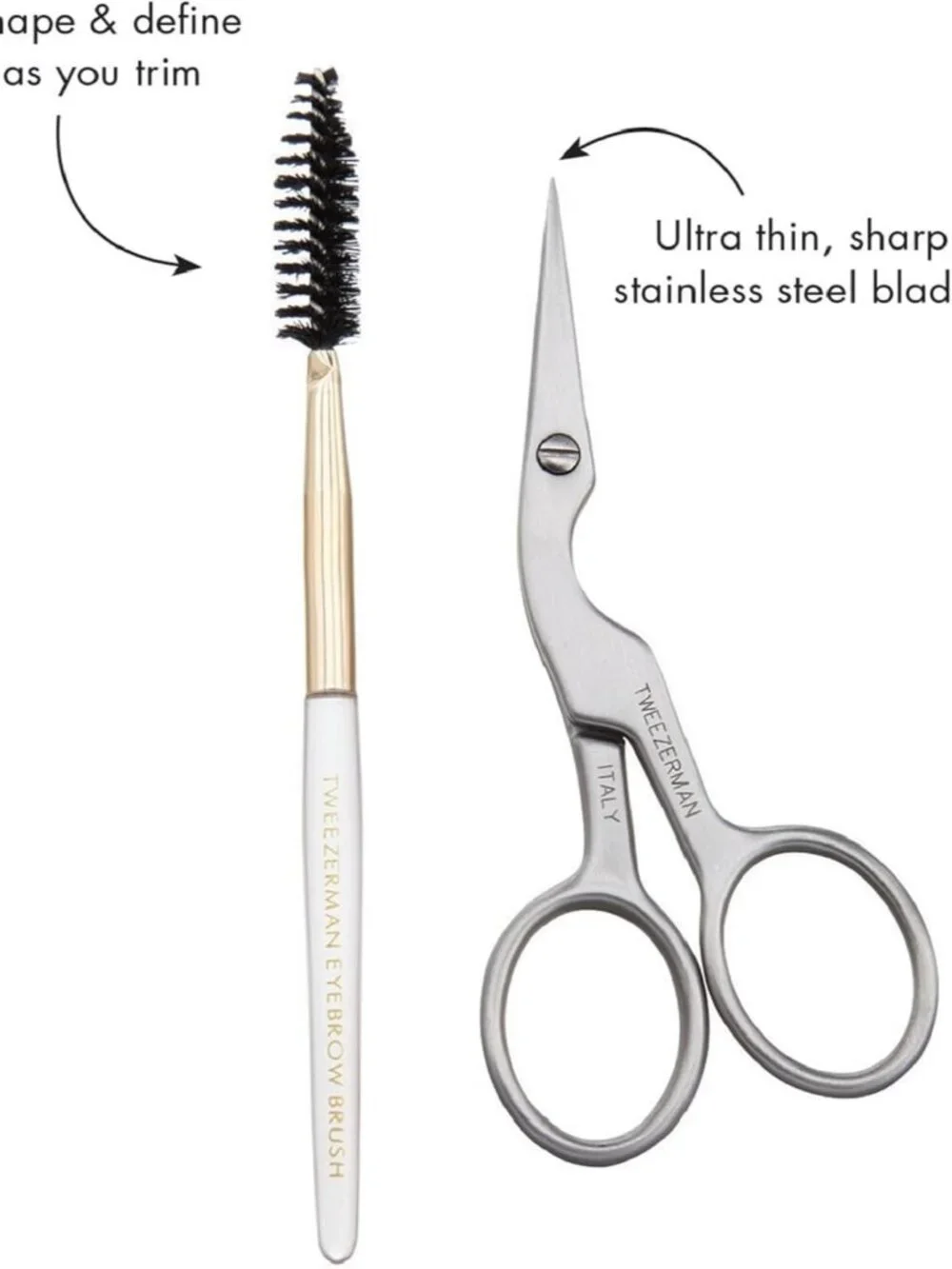 Eyebrow Shaping Scissors & Brush Stainless Steel - Picture 6 of 9